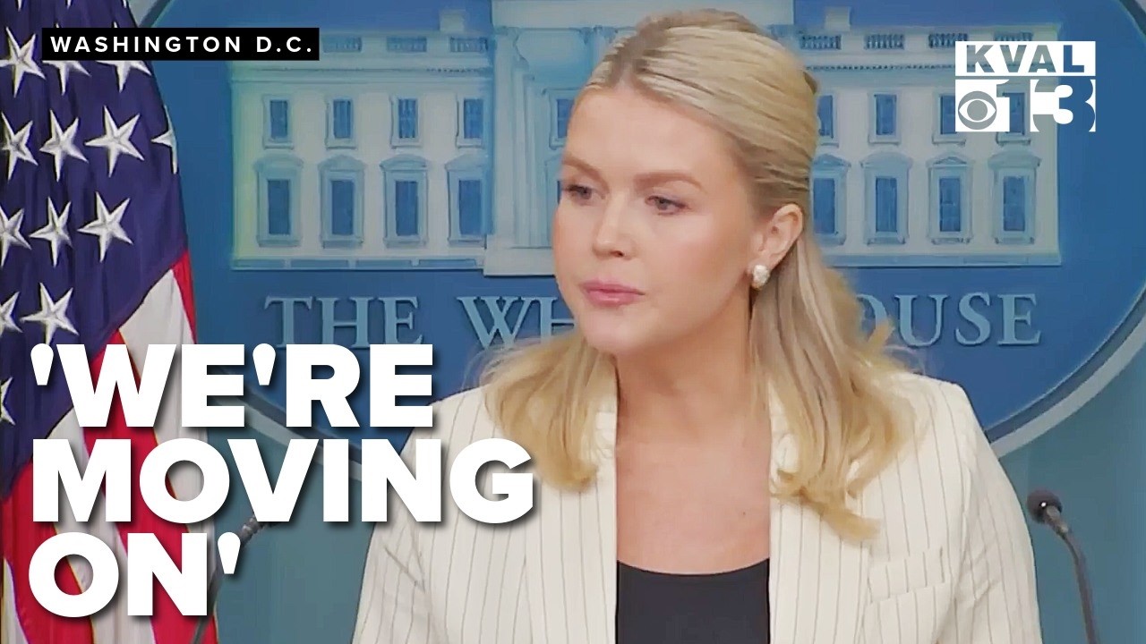 'We're moving on': Karoline Leavitt doubles down on Trump's innocence in Epstein case