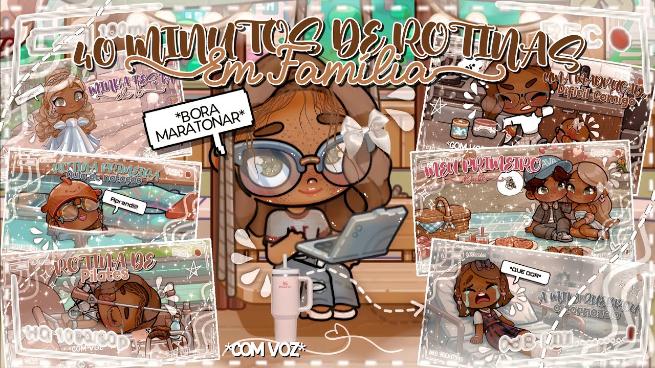 *AESTHETIC* 40 MINUTOS DE ROTINA EM FAMÍLIA NO AVATAR WORLD!! ☀🚙🍼 - *COM VOZ* 🔊 || AVATAR WORLD 🌏