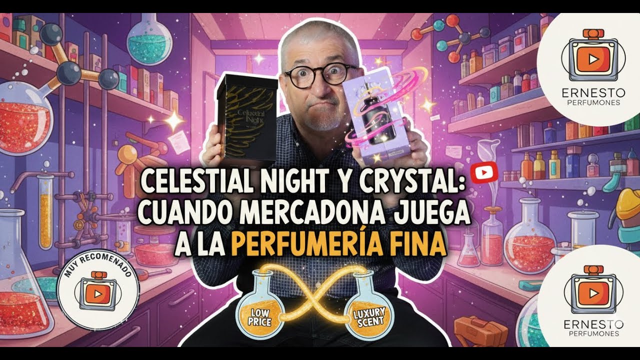 Celestial Night y Crystal: Cuando Mercadona Juega a la Perfumería Fina😲👀#perfume