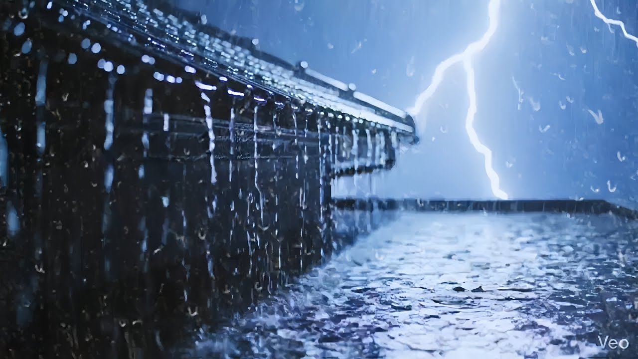 Heavy Rain and Thunder Sounds for Relaxation | Rain Sounds for Sleep, Study & Stress Relieve