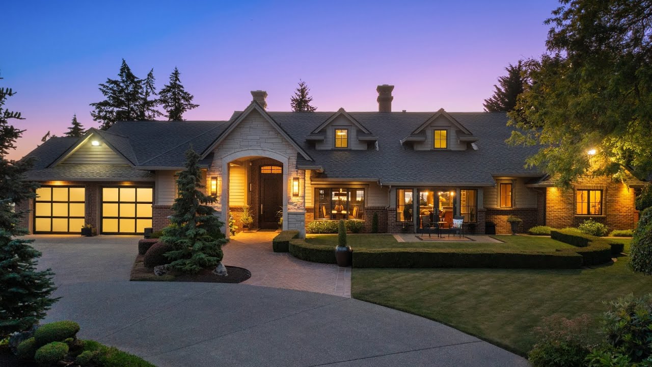 Private Luxury Estate on Acreage with Breathtaking Panoramic Views in Tacoma, WA - SOLD