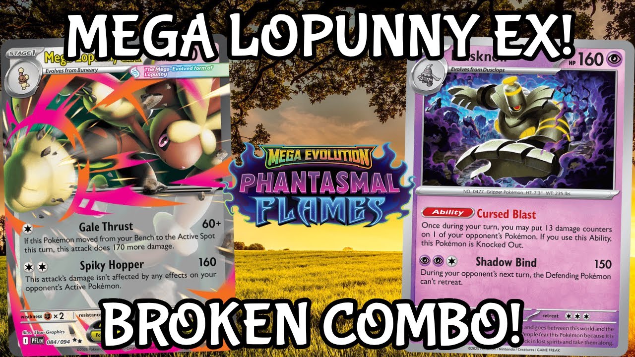 MEGA LOPUNNY EX! USING THE CURSED THRUST!