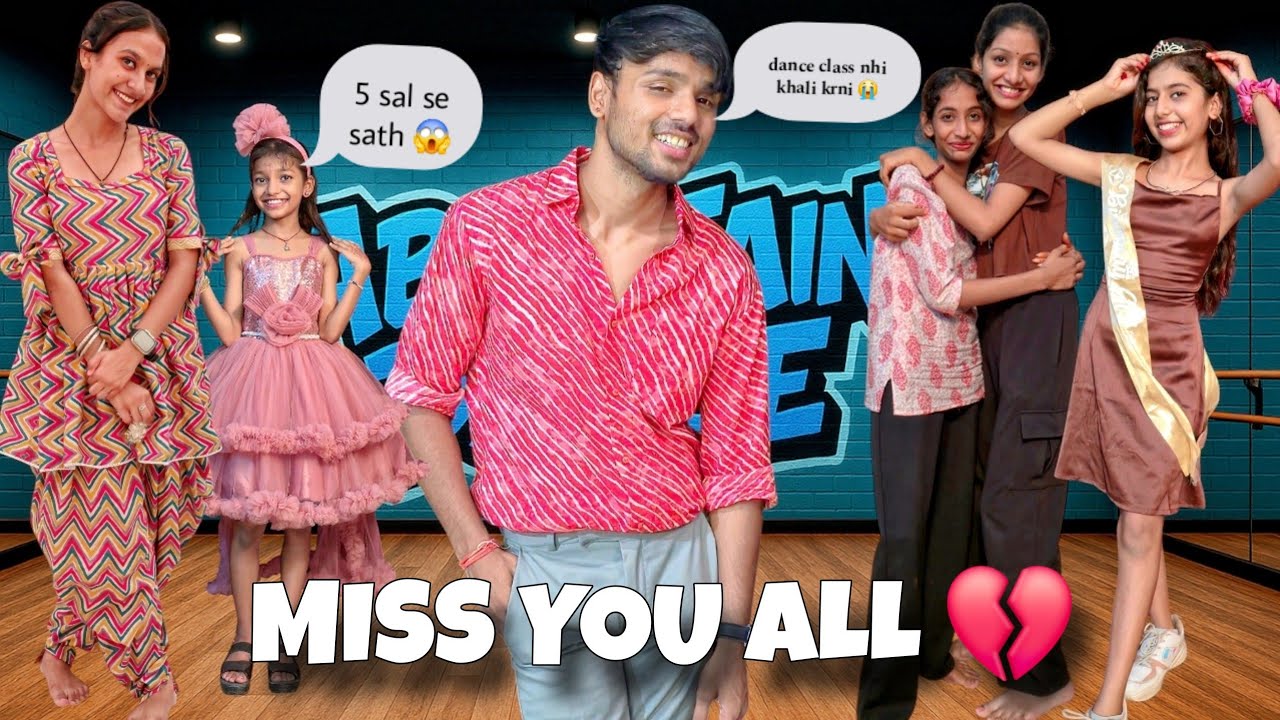 Miss you all 💔 dance class khali krni pdegi 😭 5 sal se hum sab family thy lekin ab time aa gya h 