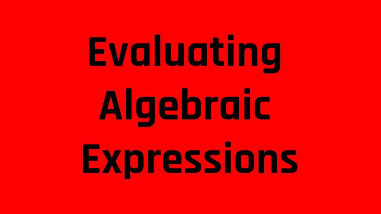 Evaluating Algebraic Expressions With Variables by Using the Order of Operations (ASVAB Tutoring)