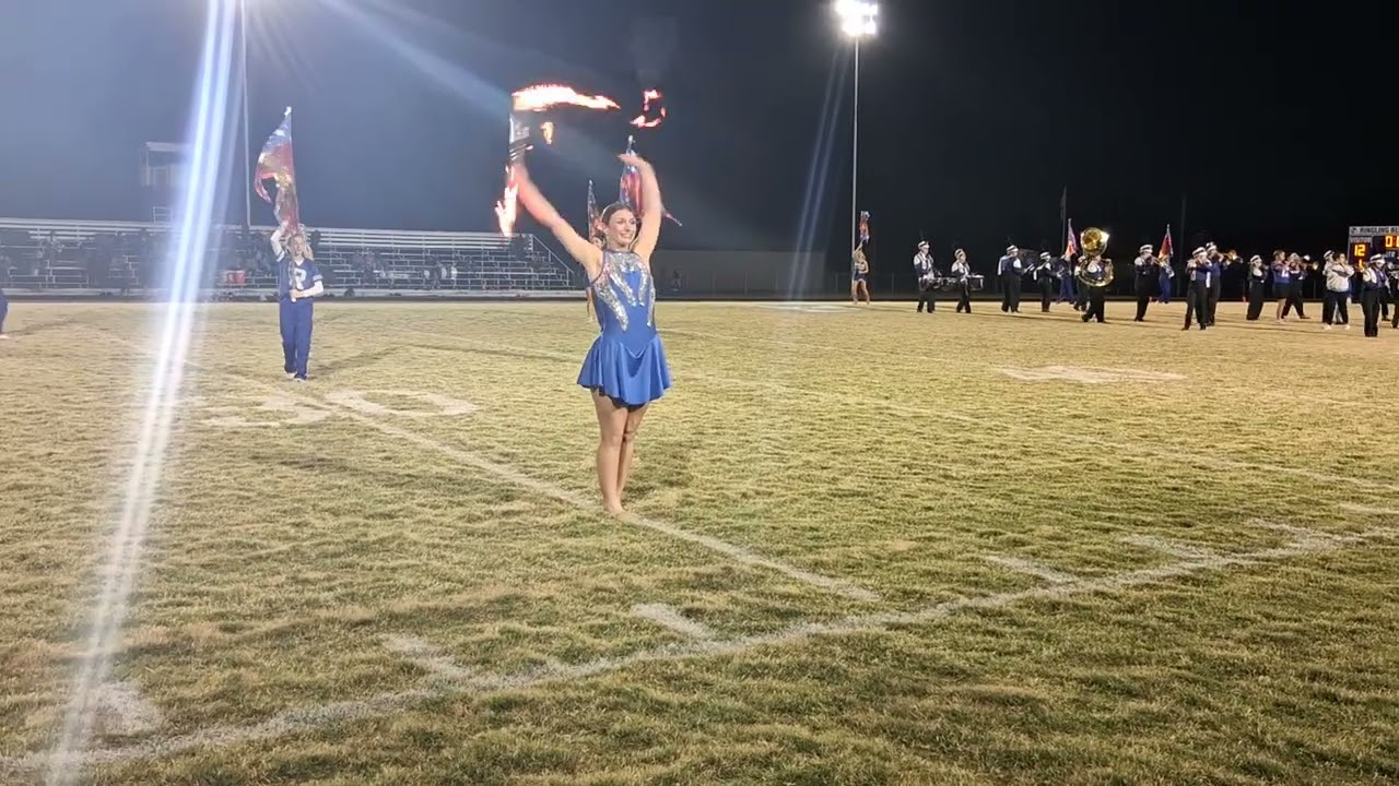 Emma Jo with fire
