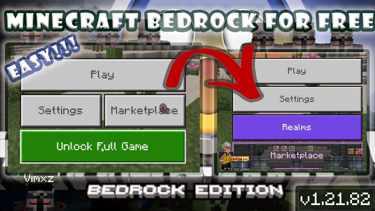 Easiest Way To Unlock Minecraft Bedrock Edition Completely For Free In 2025!!!