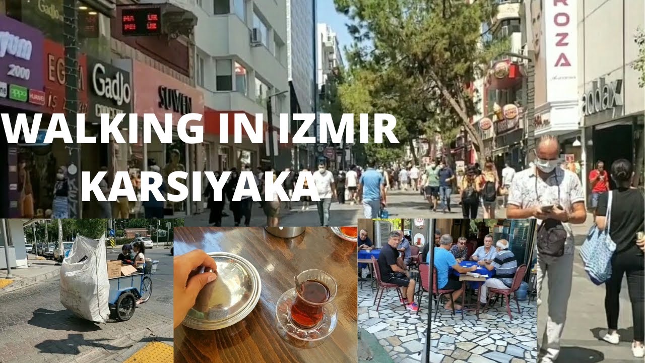 Walking in Karsiyaka in Izmir and dinner at Hilltown August/Прогулки по Каршияке и ужин в Hilltown