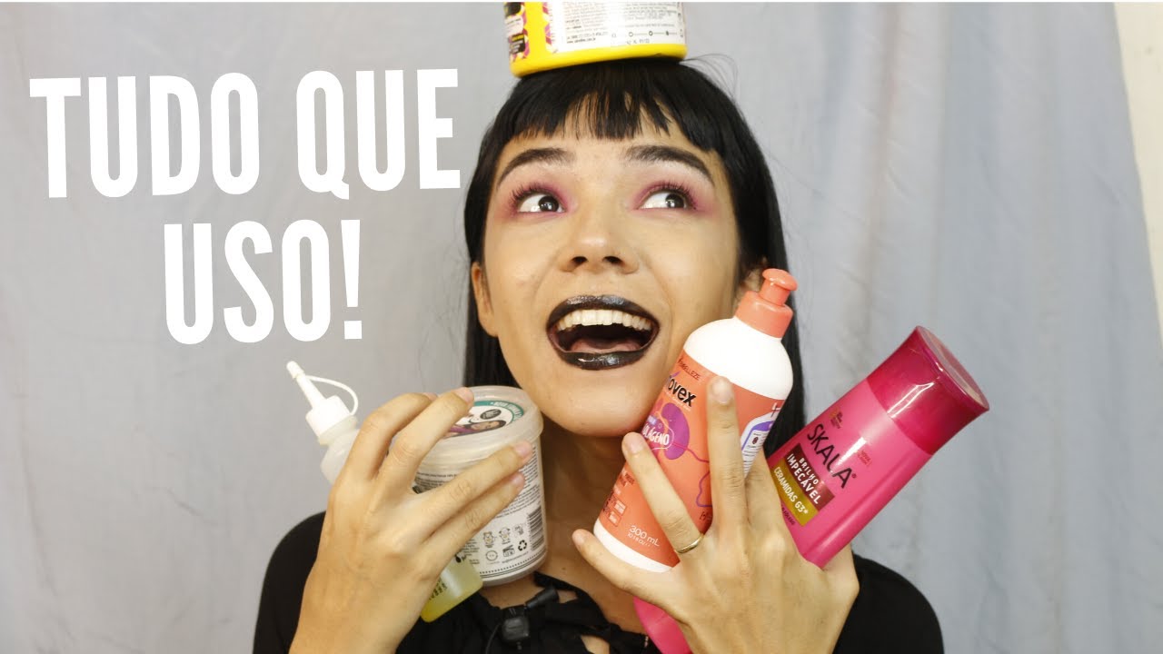 Tour por TODOS os meus produtos pra CABELO! TUDO VEGANO #MITODODIA