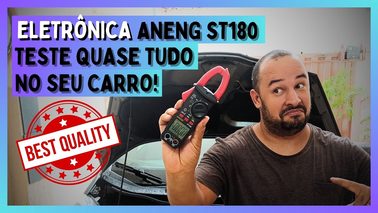REVIEW E TESTE COMPLETO DO ALICATE AMPERIMETRO MULTIMENTRO ANENG ST180 DO ALIEXPRESS