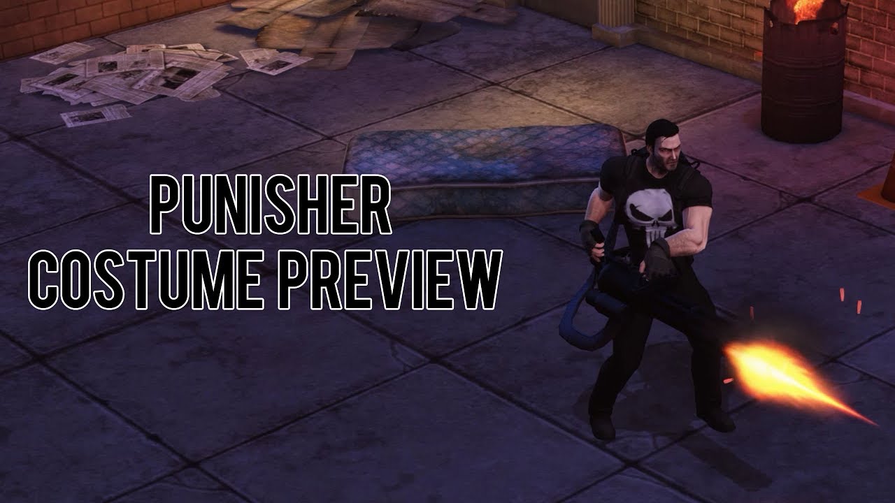 Punisher Costume Preview - Marvel Heroes Omega (PC/PS4/XBOX)