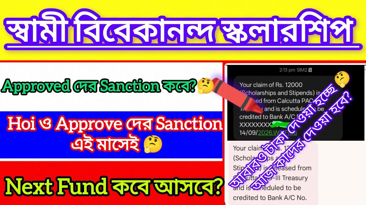 SVMCM scholarship payment update 2026 || When will I get the SVMCM scholarship 2025-26 money? New...