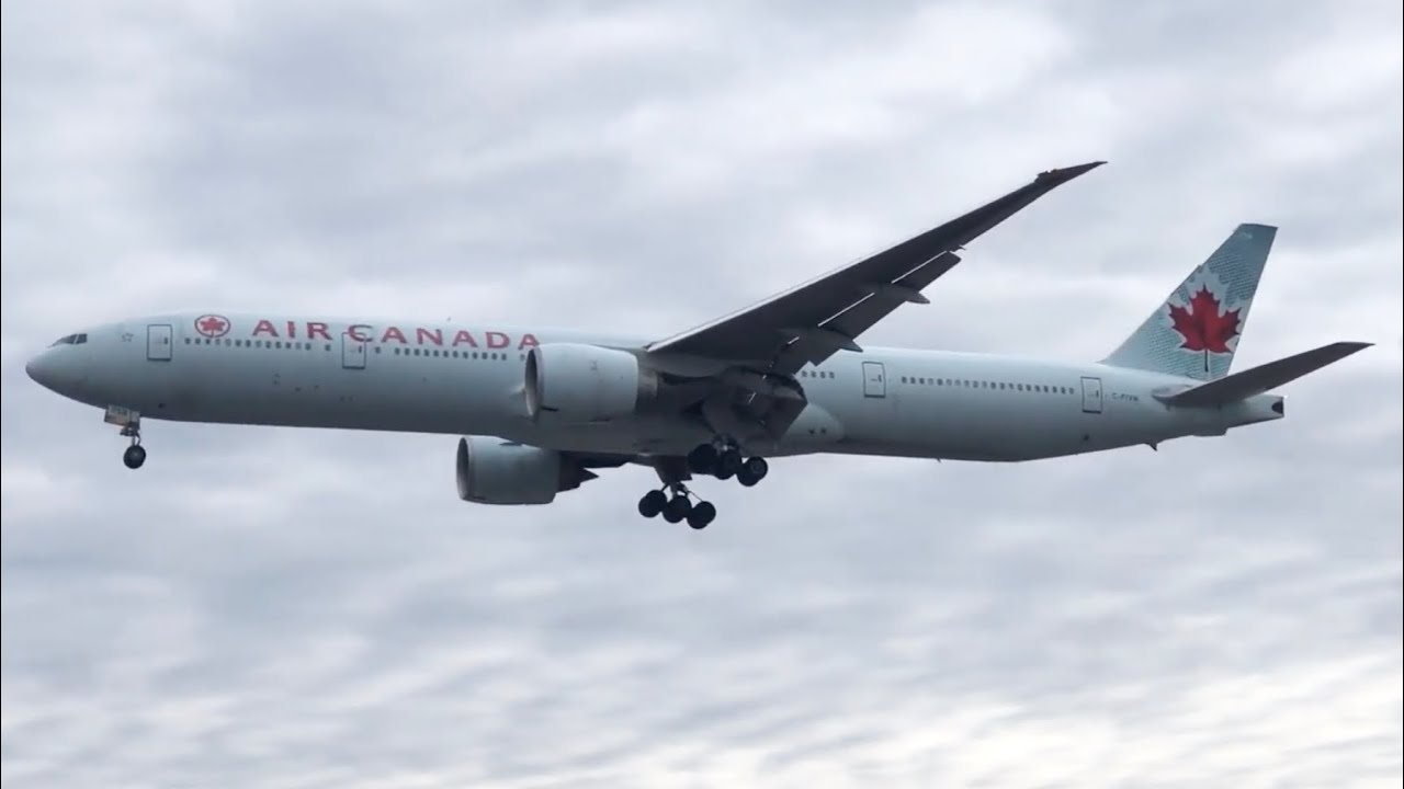 Air Canada B777-333 C-FIVM Landing Toronto YYZ on RWY 05 on November 4 2018