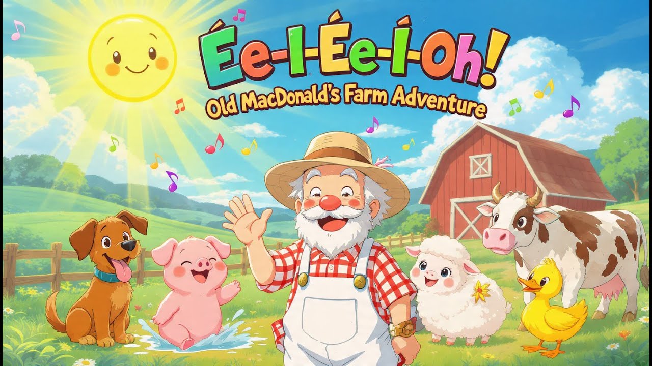 Old MacDonald’s Happy Farm 🐮 | Fun Animal Sounds Song for Kids#OldMacDonald#AnimalSounds#FarmAnimals