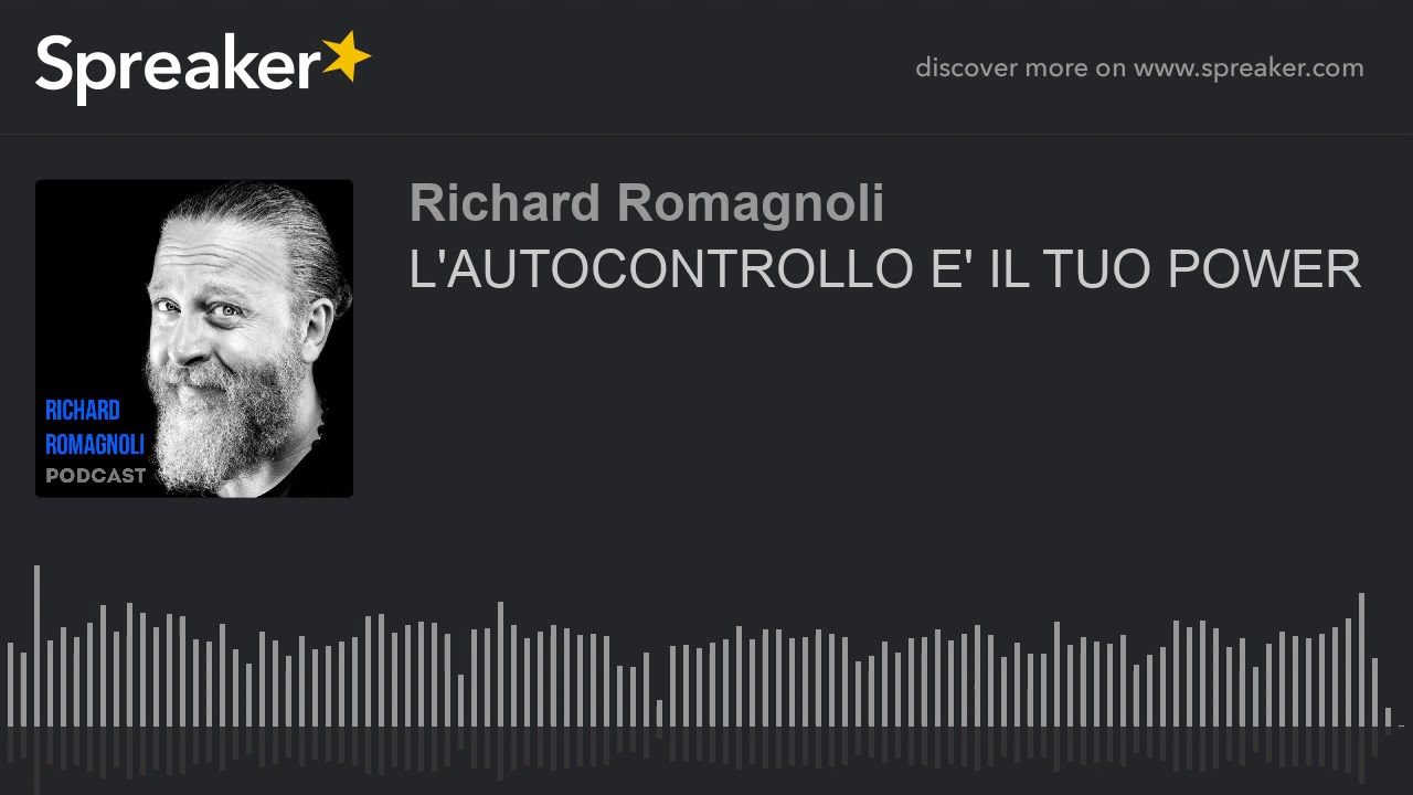 L'AUTOCONTROLLO E' IL TUO POWER
