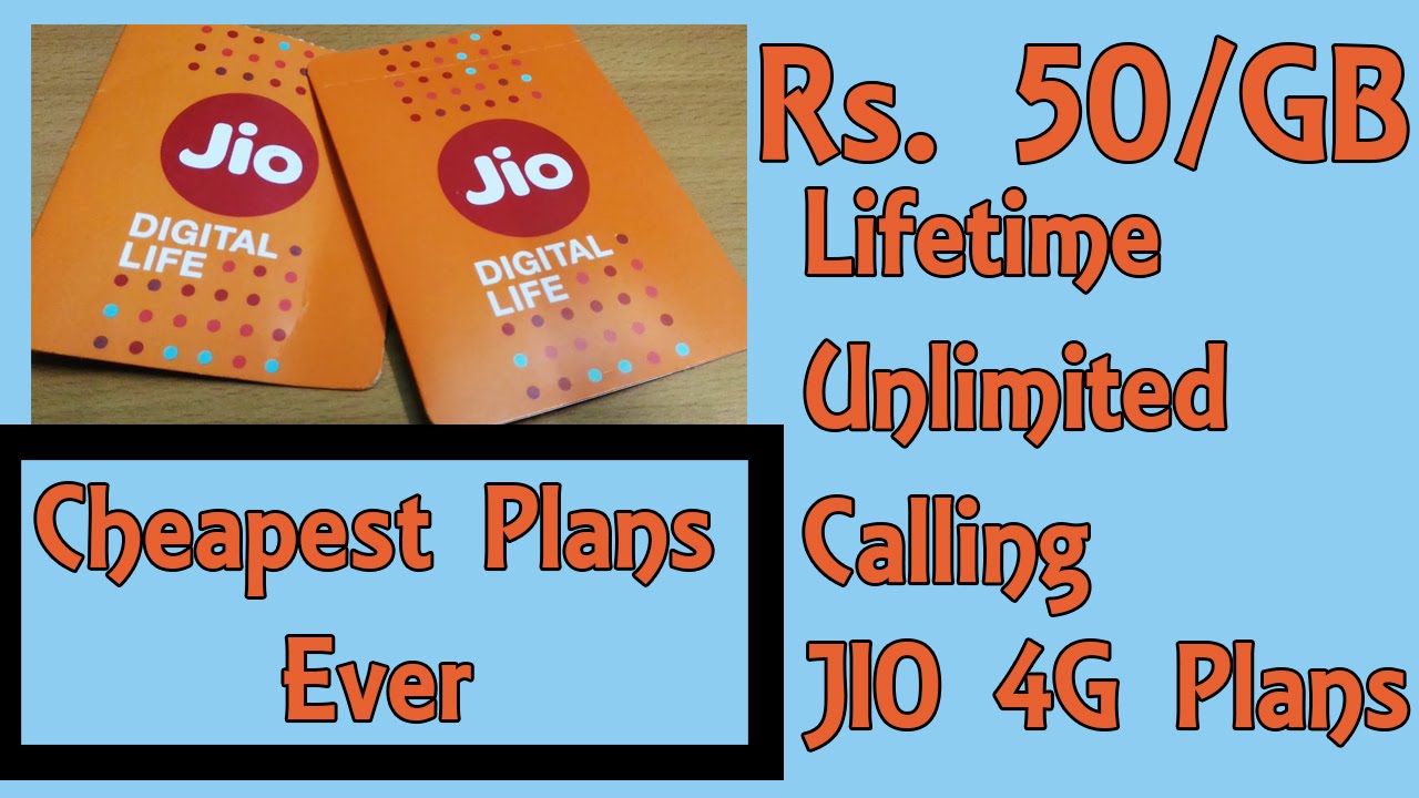 [Hindi] JIO 4G Tariff Plans | Rs. 50/GB | Unlimited Lifetime FREE Calling | Unlimited 4G at Night
