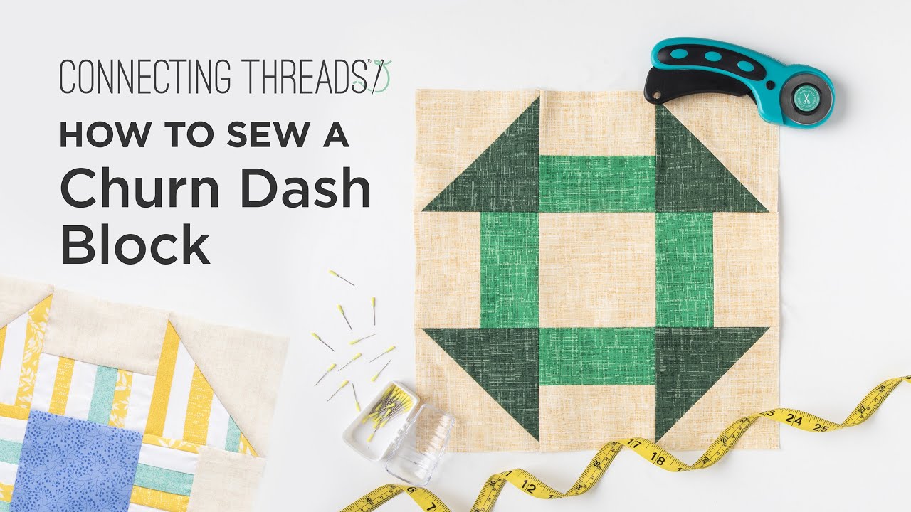 How to Sew a Churn Dash Block