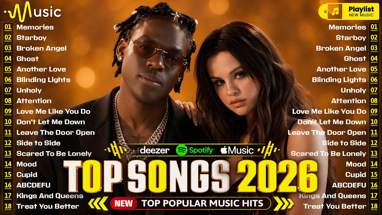 Billboard 💎 Pop Songs 2026 🔥 Ed Sheeran, Bruno Mars, The Weeknd, Charlie Puth, Maroon 5, Ava Max