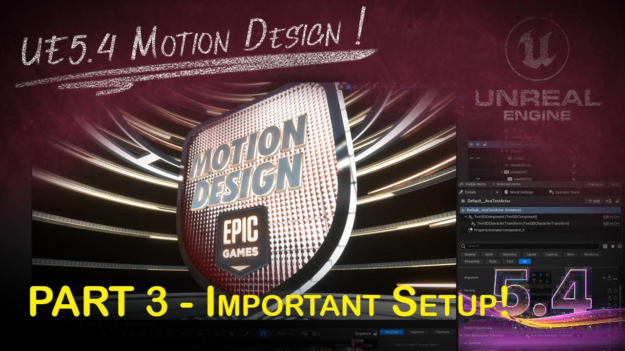IMPORTANT Unreal 5.4 Motion Design Activation Instructions!