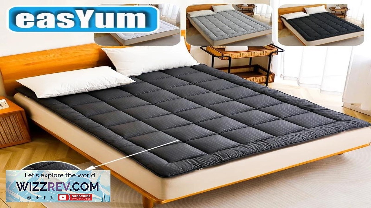 152x203cm 160x200cm 180x200cm Quilted Mattress Pad with Lacing