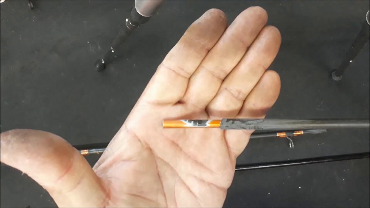 Conserto em vara oca de carbono.