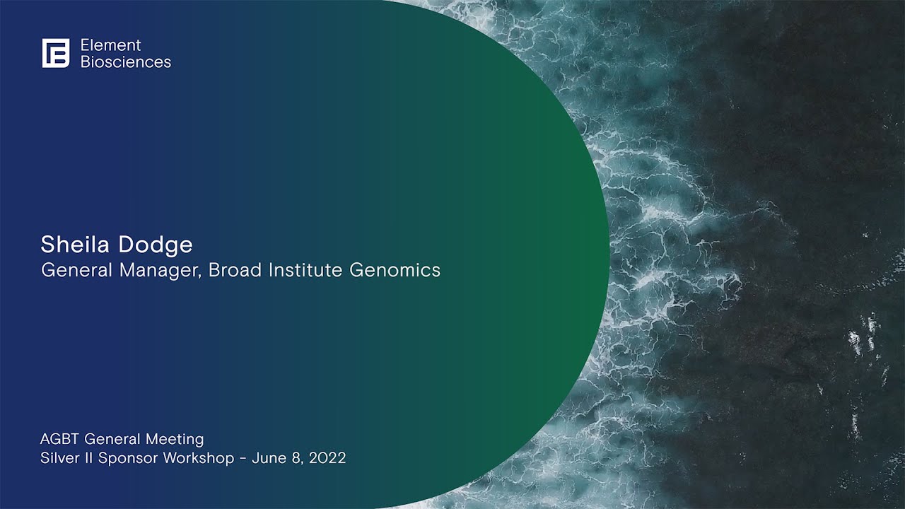Sheila Dodge - Early Experiences with Element at the Broad Institute