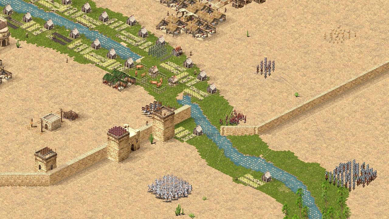 Stronghold Crusader Definitive Edition - 2v2v2v2 MASSIVE CONFLICT | Multiplayer Gameplay (PC/UHD)