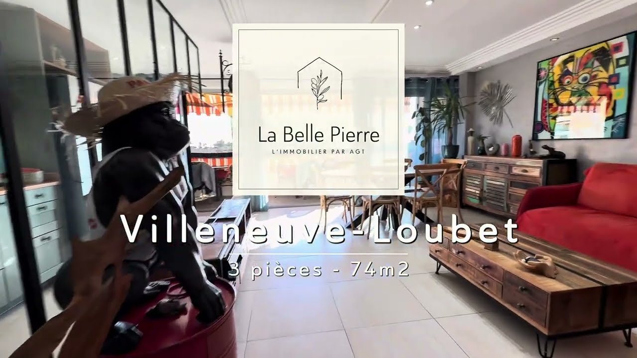 Apparemment 3 pièces 74m2 - à vendre -  Villeneuve-Loubet - AGT La Belle Pierre Immo