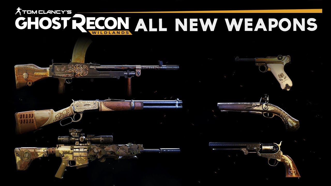 Ghost Recon Wildlands - All New Weapons (All Post Launch DLC Content) SHOWCASE