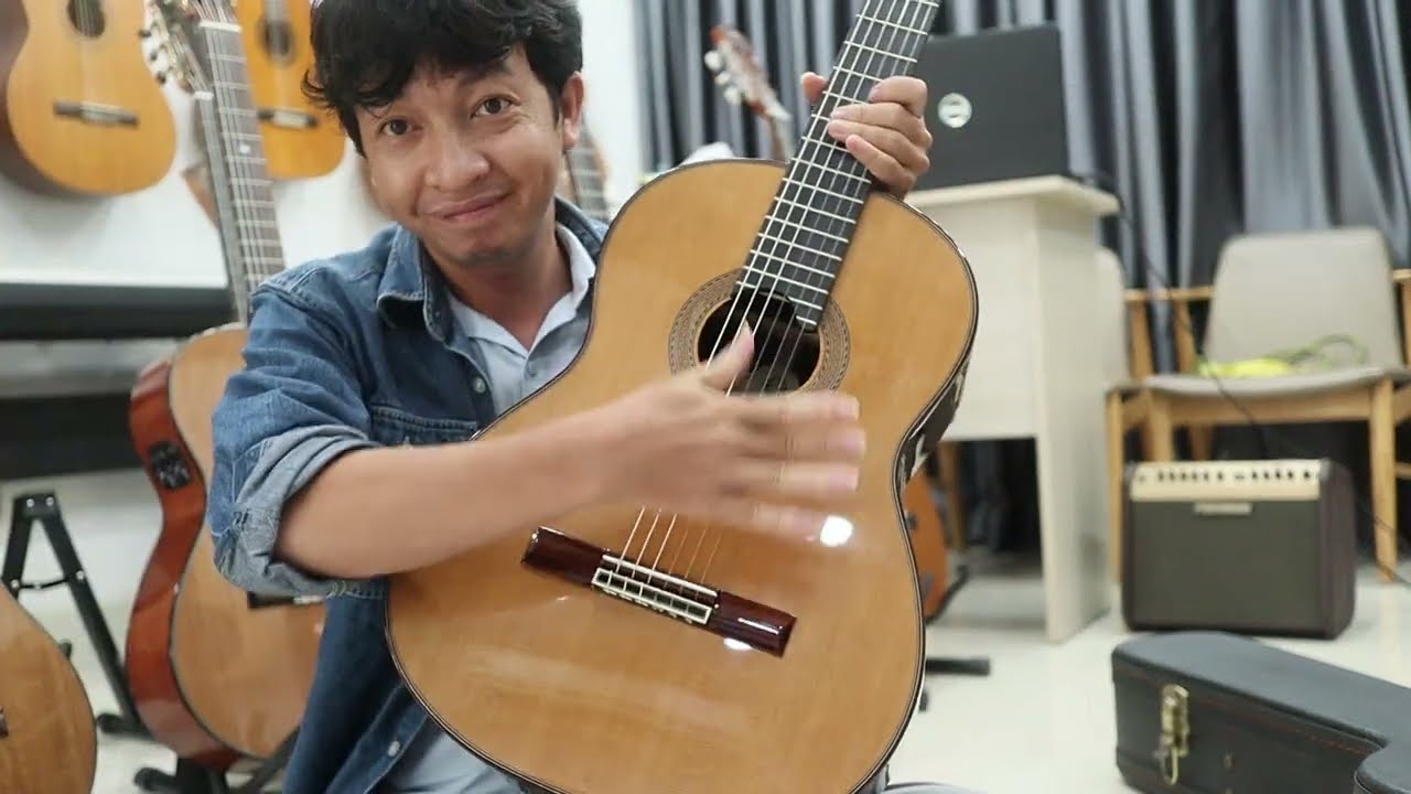 Guitar Classic Cao Cấp - Saers A50C- Gỗ Full Solid - Hệ nan mắt cáo đặc biệt . 0936.239.138 Zalo