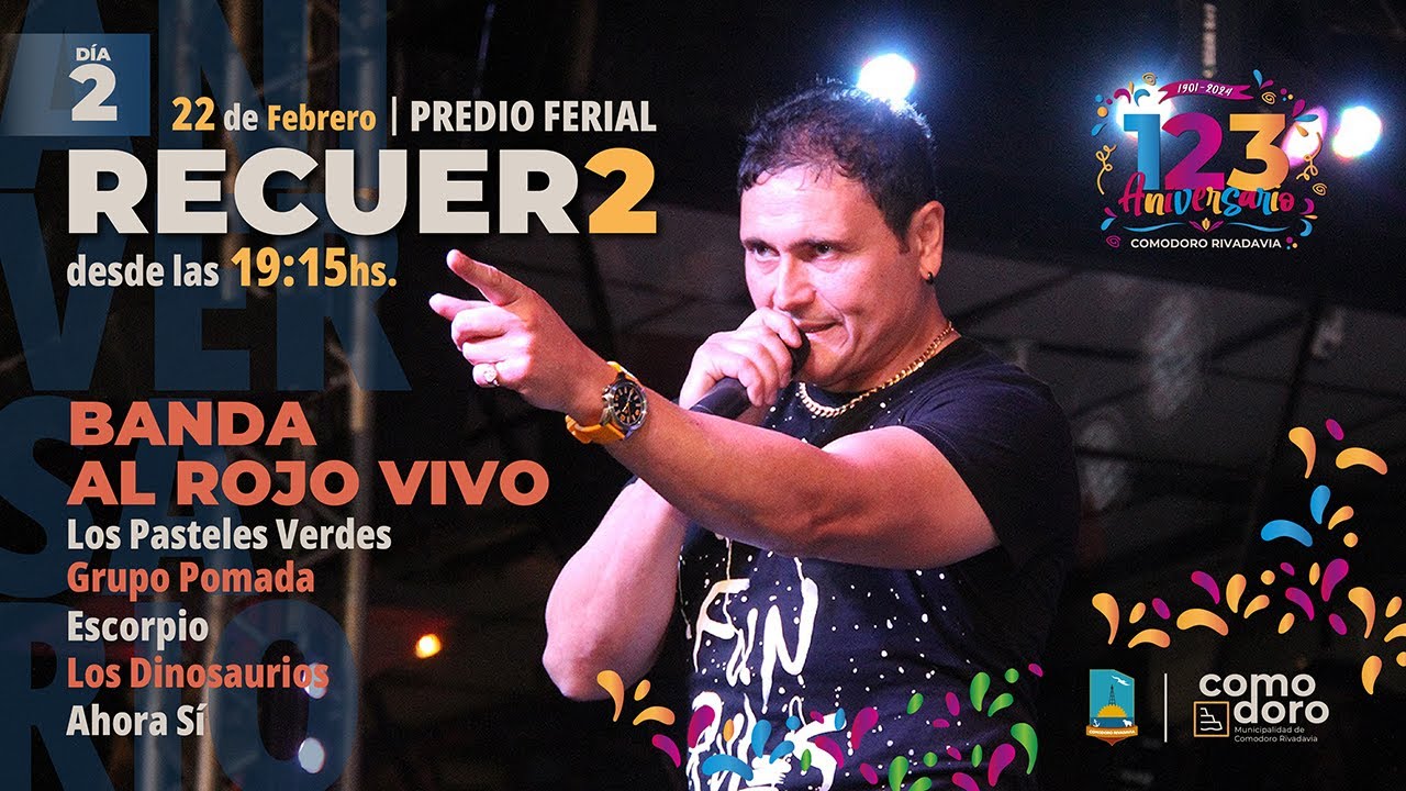 ANIVERSARIO 123 COMODORO RIVADAVIA - DIA 2 - VIVO STREAM