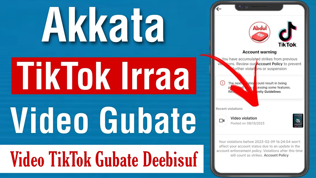 Akkata Video TikTok Gubate Itti Deebisan