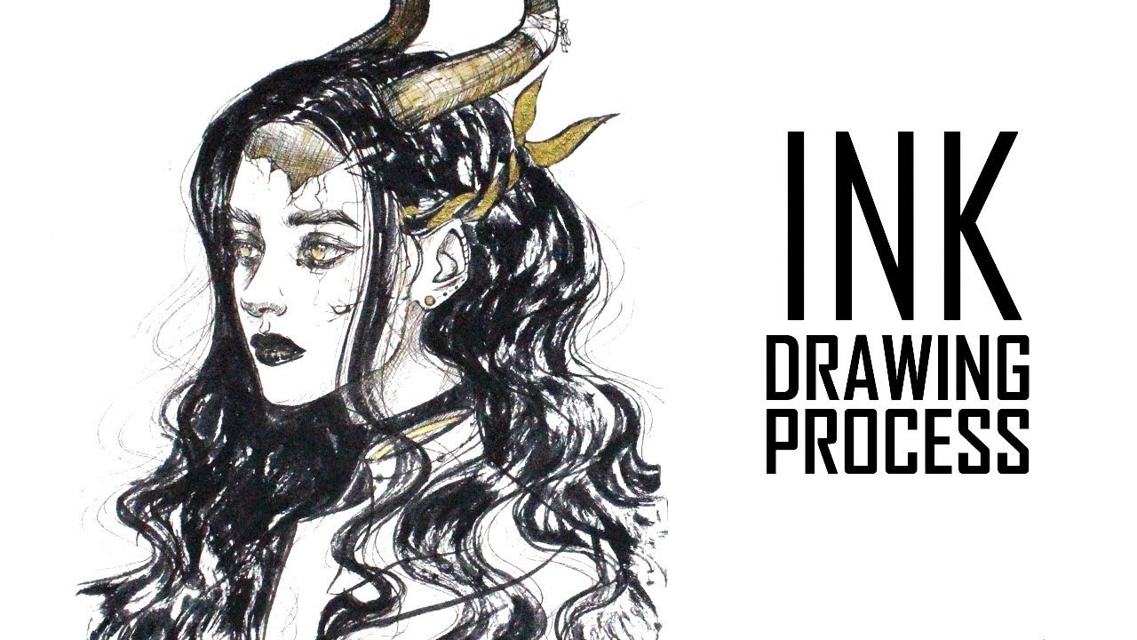 INK DRAWING PROCESS