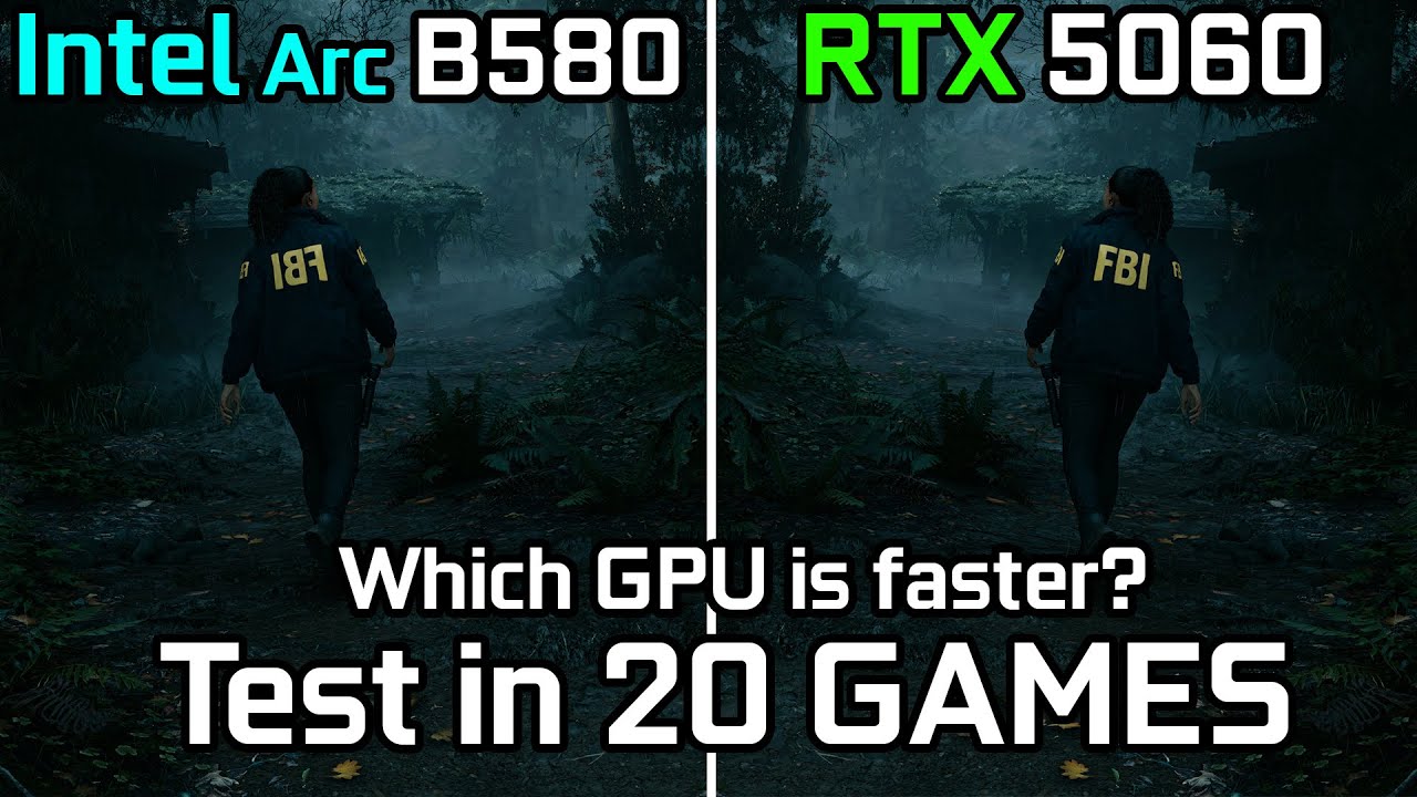 Intel Arc B580 vs RTX 5060 : Test in 20 Games - Gaming Test in 2026