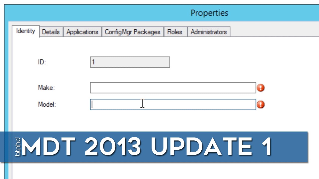 Using MDT 2013 with SQL to Deploy Applications by Make and Model