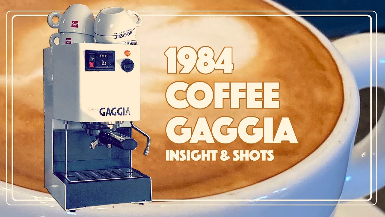 1984 Coffee Gaggia Espresso dinosaur deep look and cook with Ascaso I-1 grinder Cappuccino&Espresso