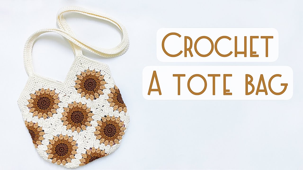 Crochet a tote bag | Móc túi tote kiểu ghép hoa | RiO's Corner