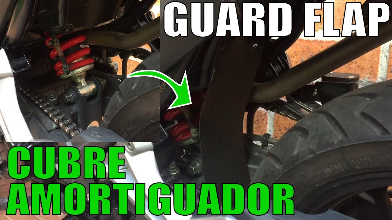 Como hacer un Guard Flap o cubre amortiguador para tu moto // TTR // TTX