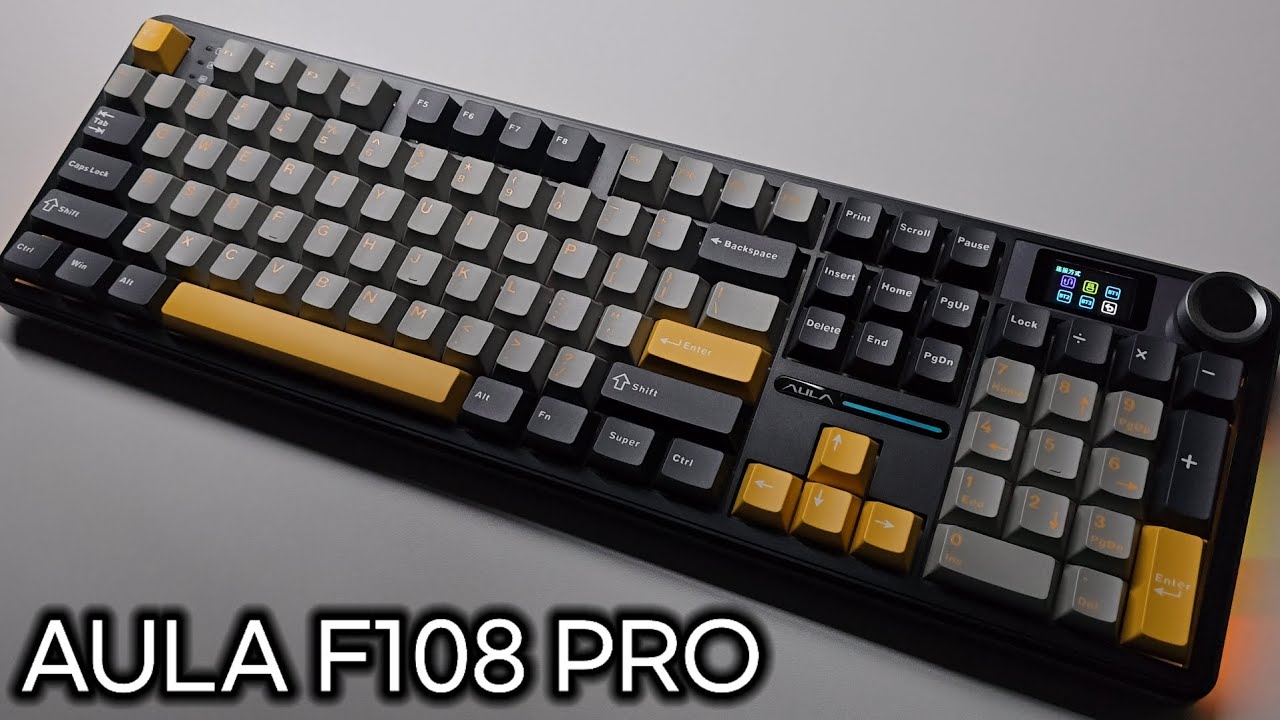 AULA F108 PRO 모든 스위치 비교 (청우축, 카라멜라떼축, 풍령축)