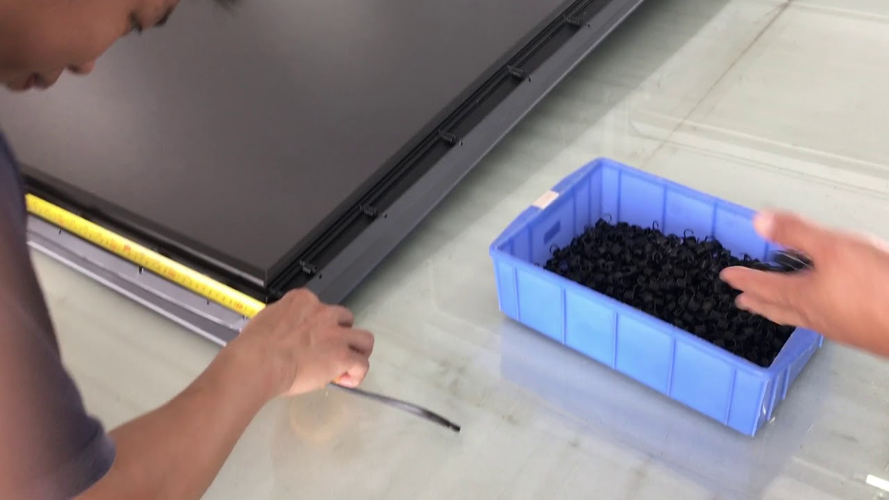 curved thin frame ALR screen installation