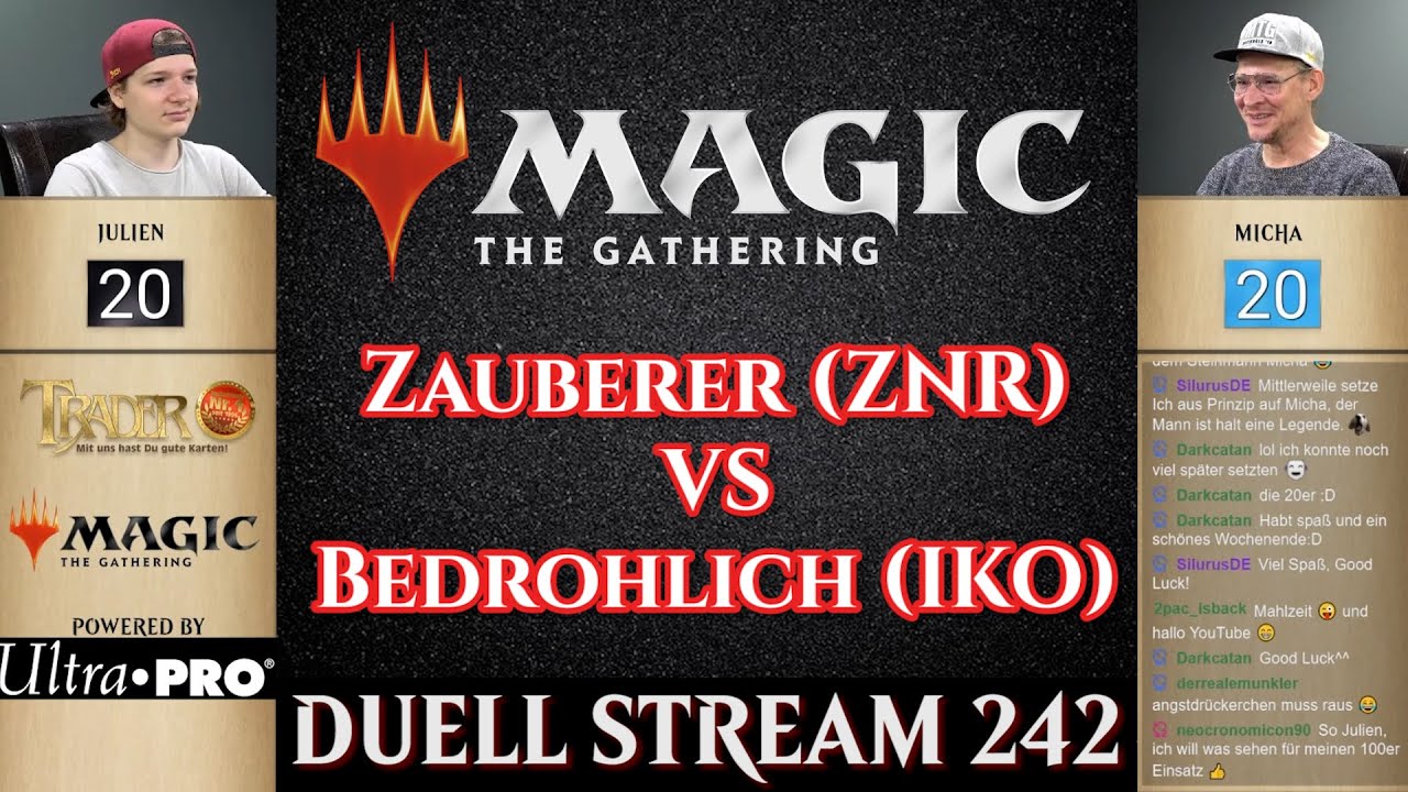 MTG Zauberer VS Bedrohlich Duell | Magic the Gathering deutsch | Trader | wizard VS aggro duel