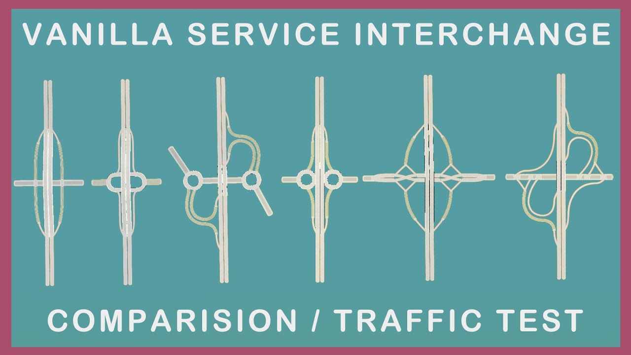 Best Starting Interchange ranked in vanilla cities: skylines || traffic test and guide for beginners
