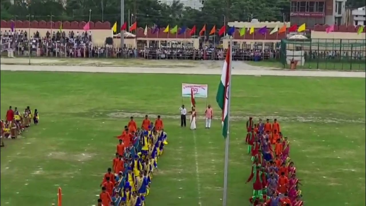 St. Teresa Vidya Deep School performed a group dance at Gandhi Ground Statium,Udaipur