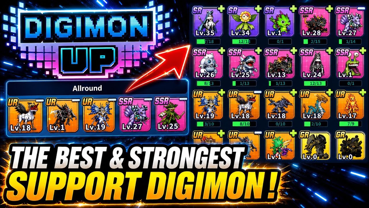 Digimon Up &mdash; Лучшие дигимоны поддержки, которых стоит выбрать!