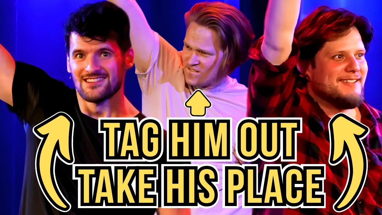 Two Bros With FEET for HANDS | Freeze Tag (tag him out, take his position, start a new scene)