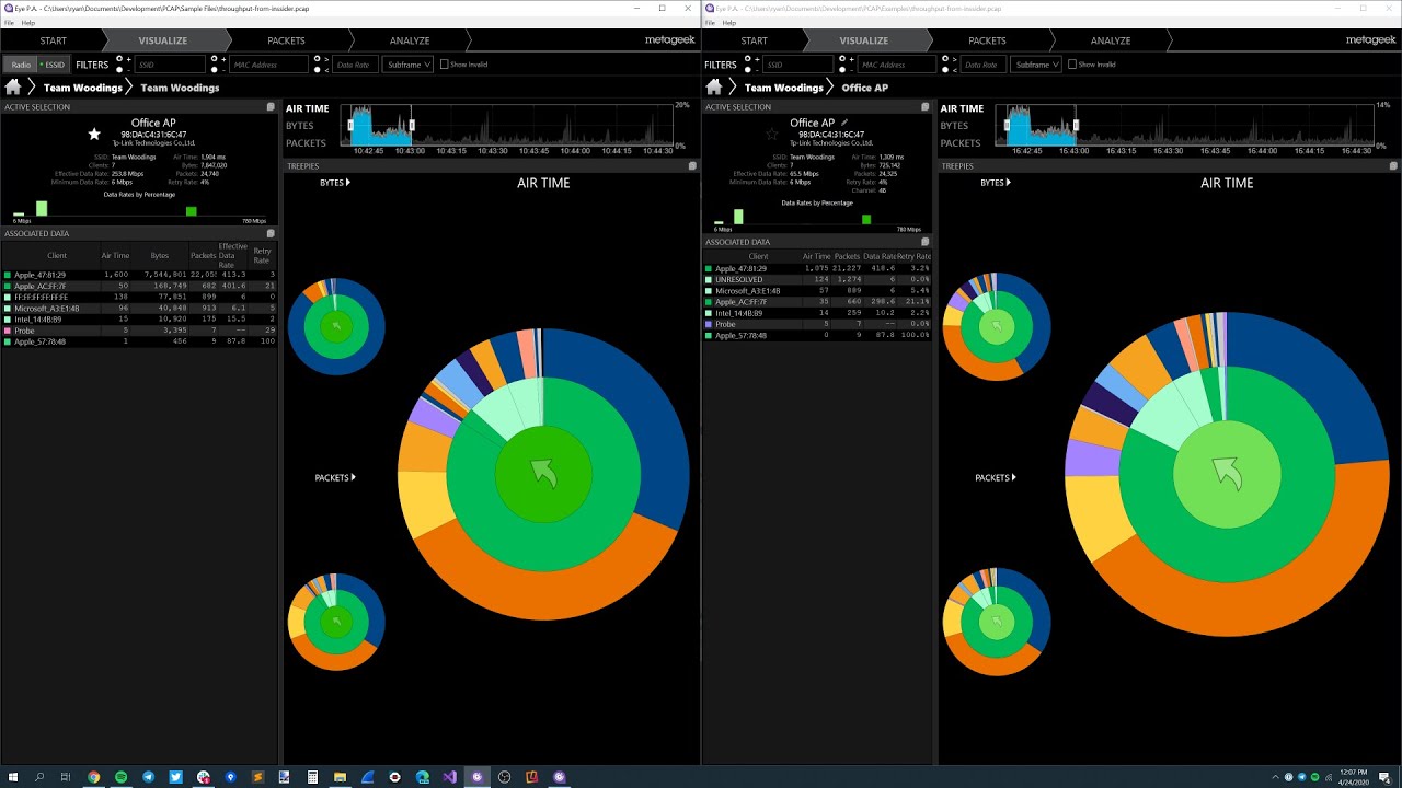 Eye P.A. 2.3 Comparison - now with lightning-fast pcap parsing