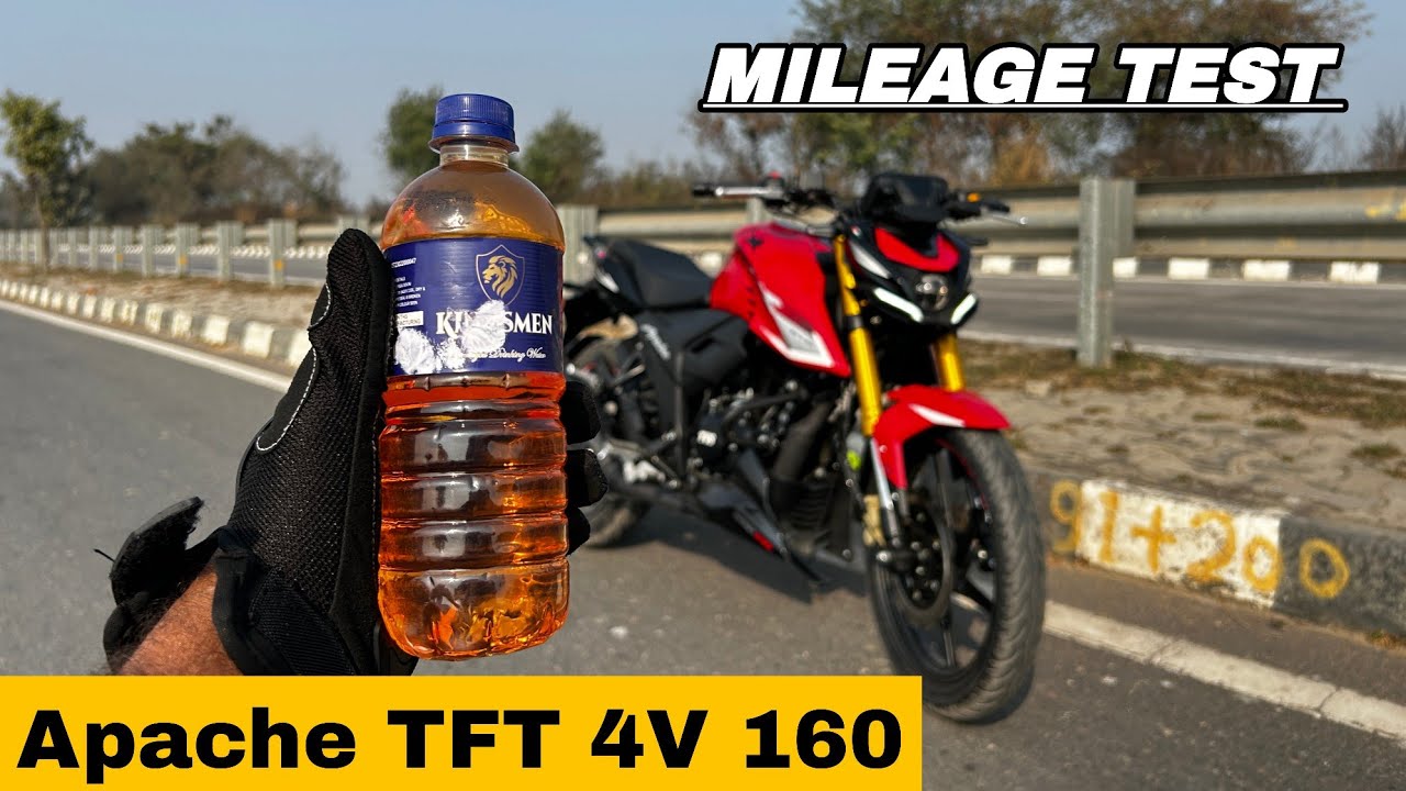 2026 NEW TVS APACHE RTR 160 4V TFT MILEAGE TEST HIGHWAY SPORTS MODE ONLY UNBELIEVABLE RESULTS