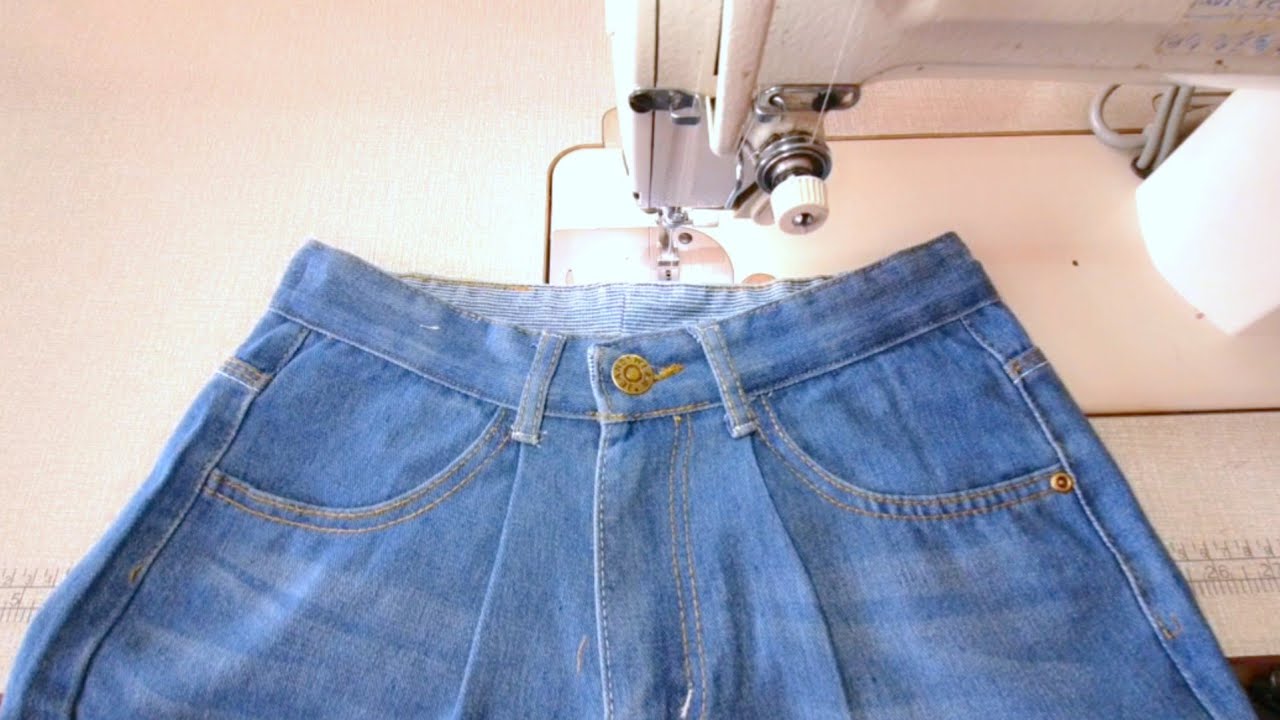 วิธีแก้เอวยีนส์เข้าหลายนิ้วแบบง่ายๆ/How to fix the waist of jeans that fit several inches easily