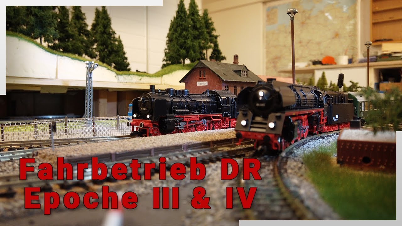 Fahrebetrieb DR Ep. III & IV│Modellbahn TT│4K