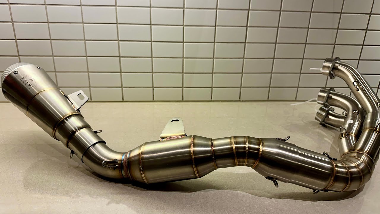 Unboxing Kelpi full stainless finish exhaust system for Yamaha XSR900 2022+ / MT-09 2021+
