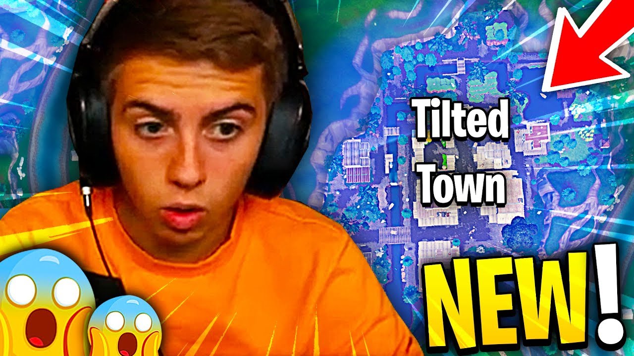 JE DÉCOUVRE LE NOUVEAU TILTED TOWN SUR FORTNITE BATTLE ROYALE !!!
